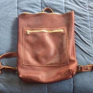 Portland Leather Rich Brown Backpack